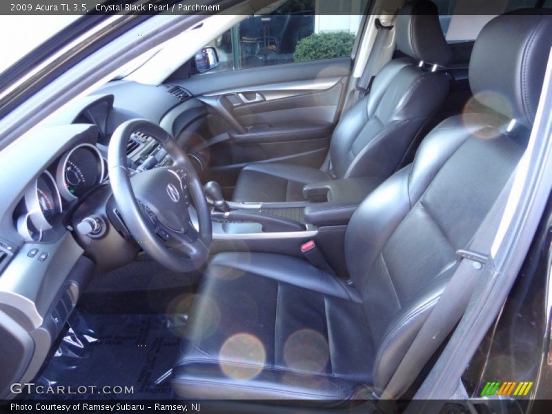 Crystal Black Pearl / Parchment 2009 Acura TL 3.5