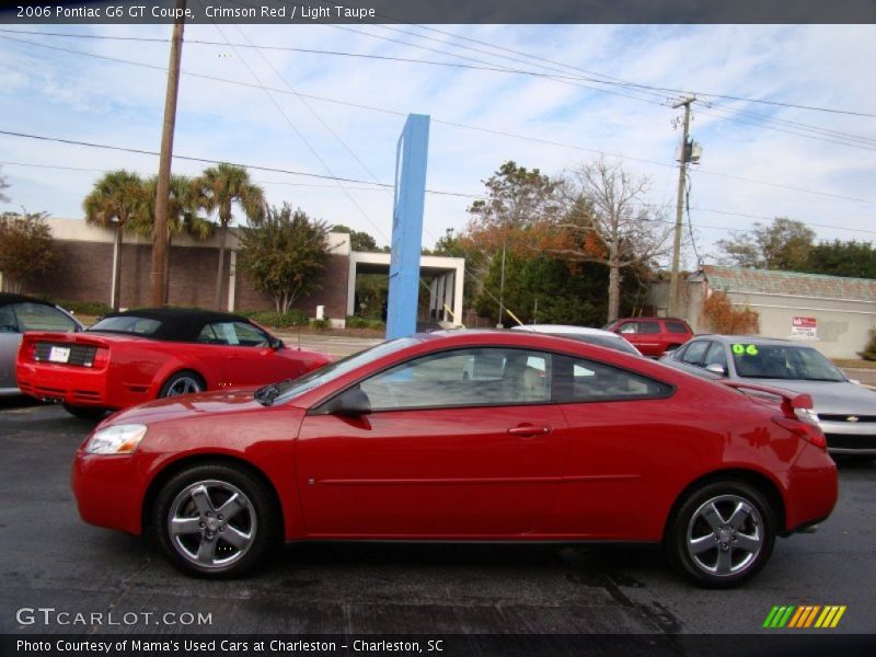 Crimson Red / Light Taupe 2006 Pontiac G6 GT Coupe