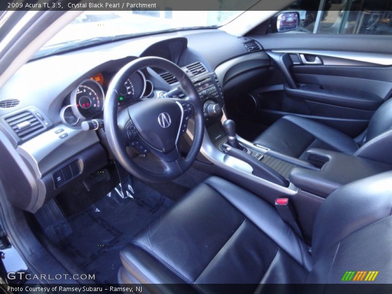 Crystal Black Pearl / Parchment 2009 Acura TL 3.5