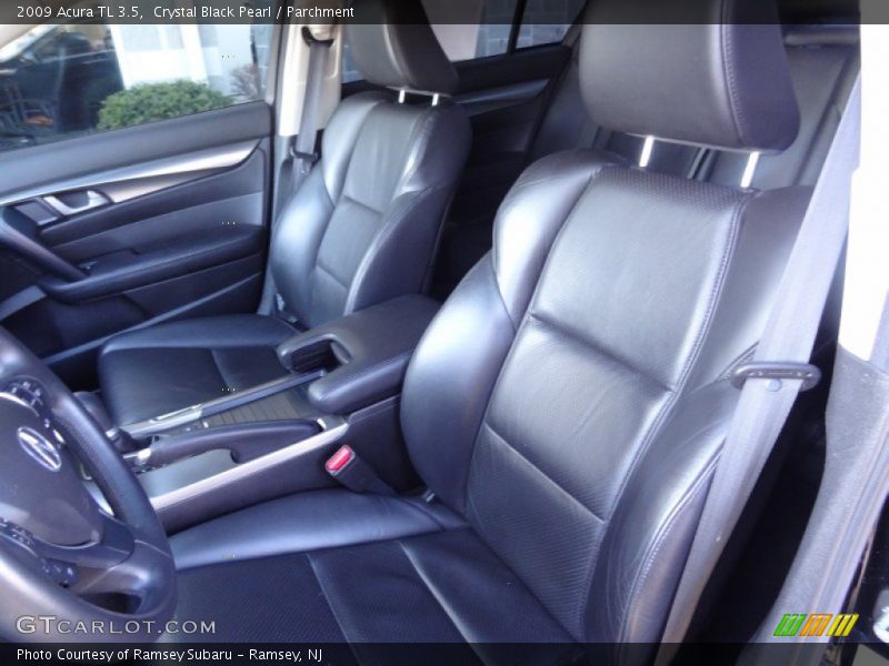 Crystal Black Pearl / Parchment 2009 Acura TL 3.5