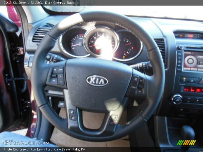 Dark Cherry / Black 2013 Kia Sorento EX AWD