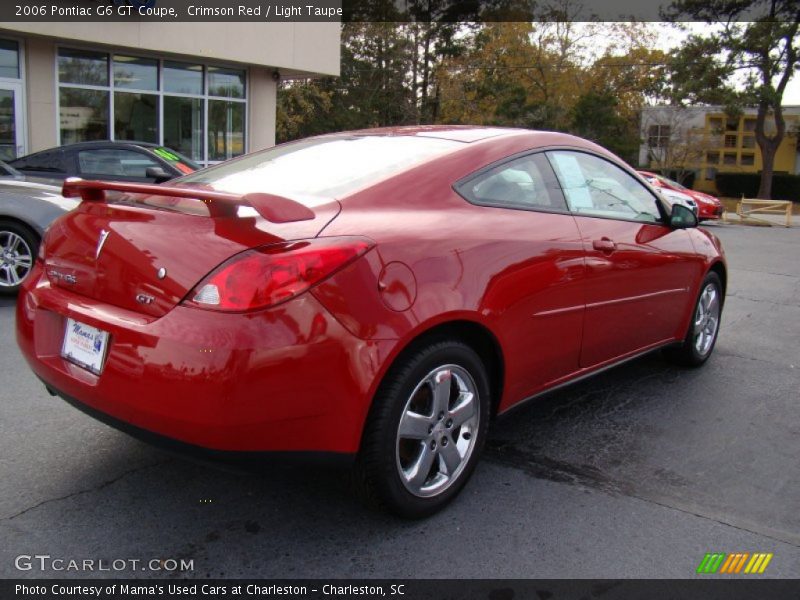 Crimson Red / Light Taupe 2006 Pontiac G6 GT Coupe