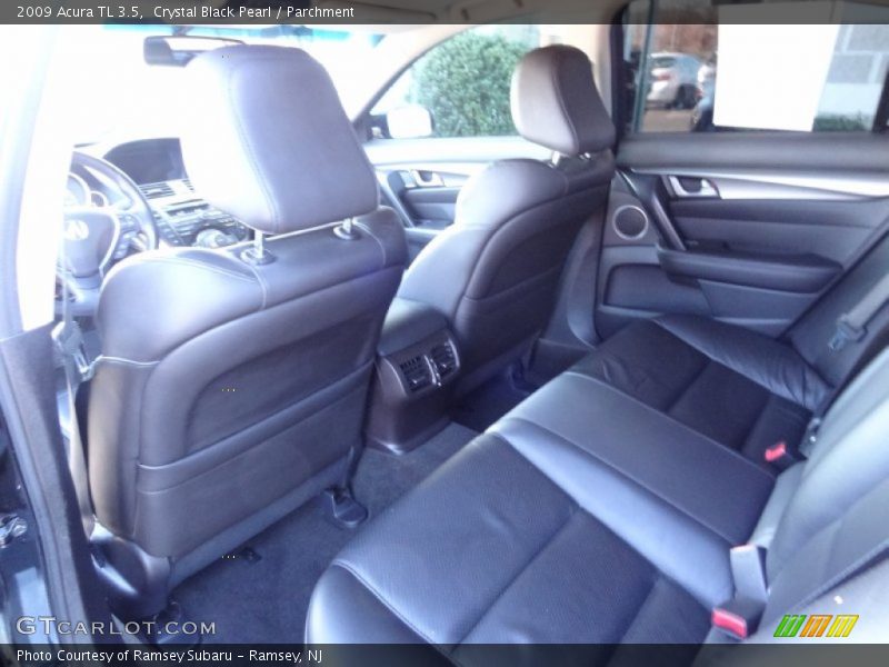 Crystal Black Pearl / Parchment 2009 Acura TL 3.5