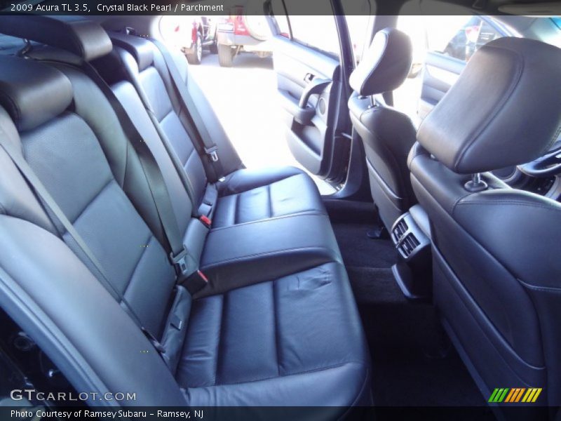 Crystal Black Pearl / Parchment 2009 Acura TL 3.5