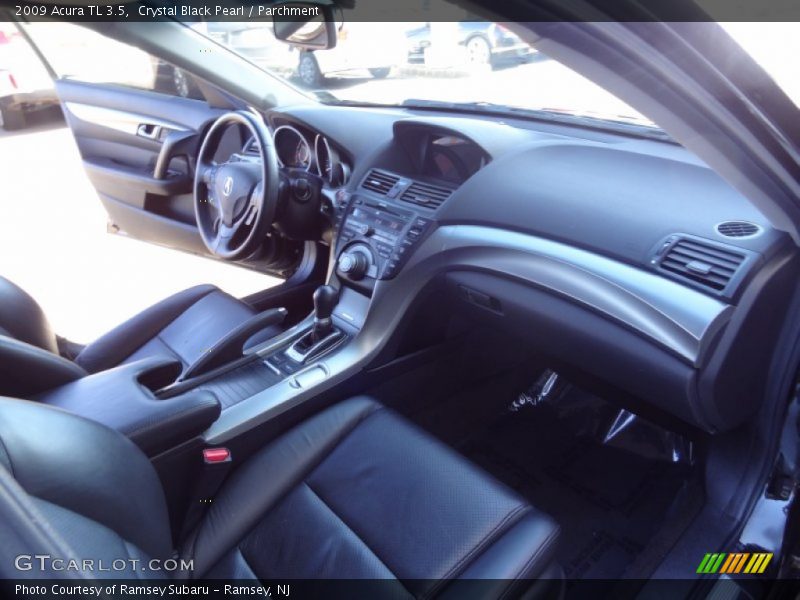 Crystal Black Pearl / Parchment 2009 Acura TL 3.5