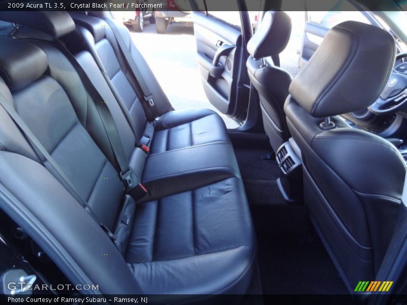 Crystal Black Pearl / Parchment 2009 Acura TL 3.5