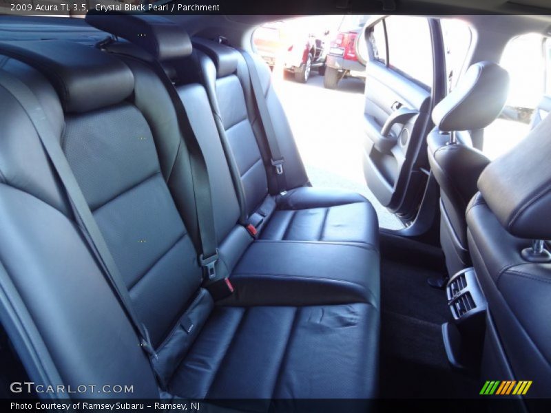 Crystal Black Pearl / Parchment 2009 Acura TL 3.5