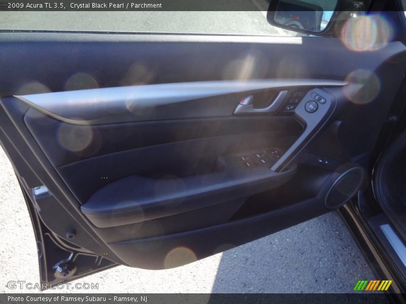 Crystal Black Pearl / Parchment 2009 Acura TL 3.5
