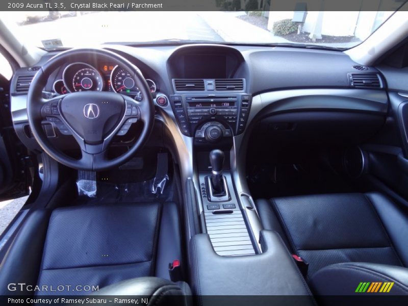 Crystal Black Pearl / Parchment 2009 Acura TL 3.5