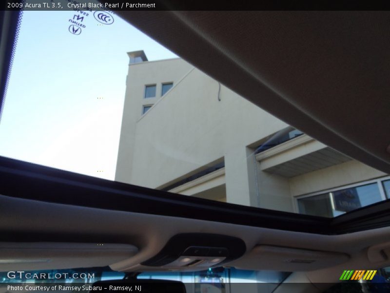 Crystal Black Pearl / Parchment 2009 Acura TL 3.5