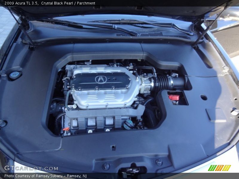 Crystal Black Pearl / Parchment 2009 Acura TL 3.5