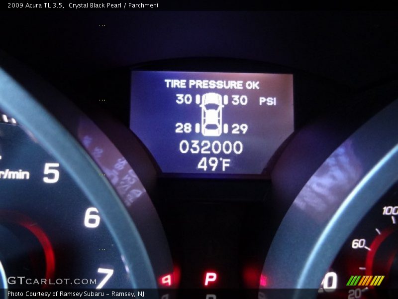 Crystal Black Pearl / Parchment 2009 Acura TL 3.5