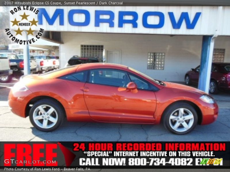 Sunset Pearlescent / Dark Charcoal 2007 Mitsubishi Eclipse GS Coupe