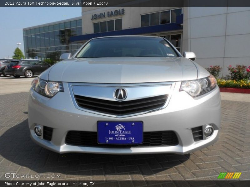 Silver Moon / Ebony 2012 Acura TSX Technology Sedan