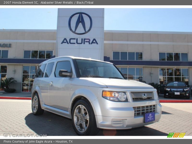 Alabaster Silver Metallic / Black/Tribal 2007 Honda Element SC
