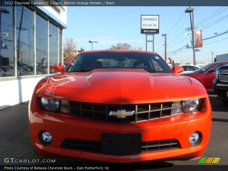 Inferno Orange Metallic / Black 2012 Chevrolet Camaro LT Coupe