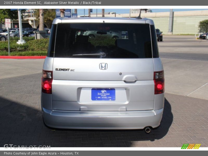 Alabaster Silver Metallic / Black/Tribal 2007 Honda Element SC