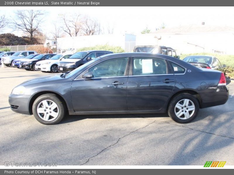 Slate Metallic / Neutral Beige 2008 Chevrolet Impala LS