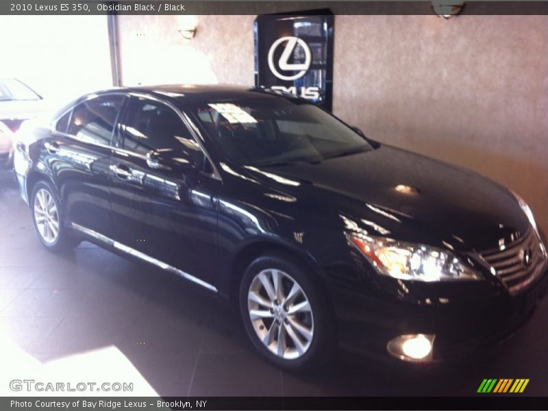 Obsidian Black / Black 2010 Lexus ES 350