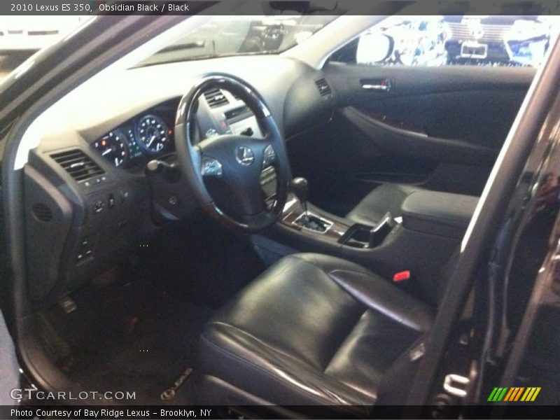 Obsidian Black / Black 2010 Lexus ES 350