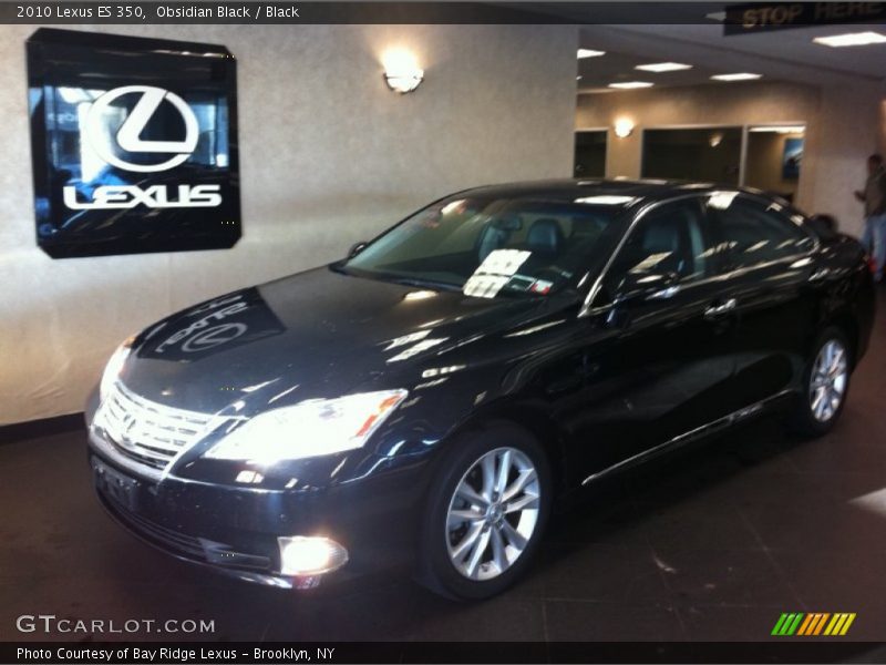 Obsidian Black / Black 2010 Lexus ES 350