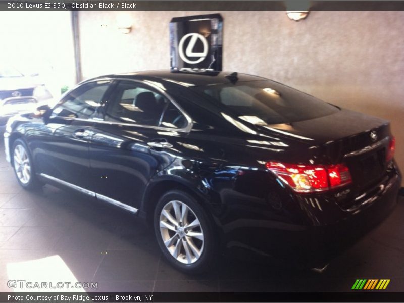 Obsidian Black / Black 2010 Lexus ES 350