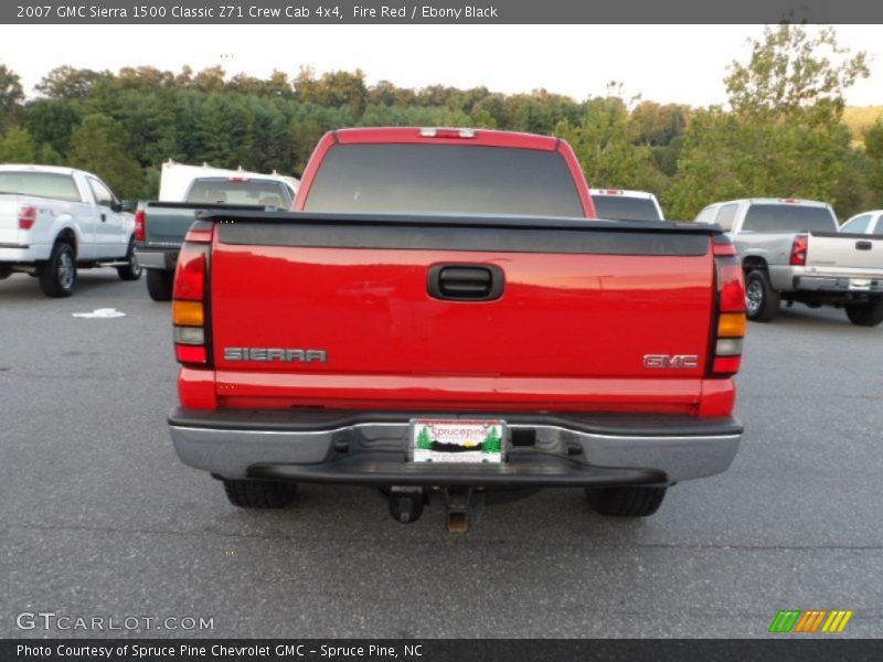 Fire Red / Ebony Black 2007 GMC Sierra 1500 Classic Z71 Crew Cab 4x4