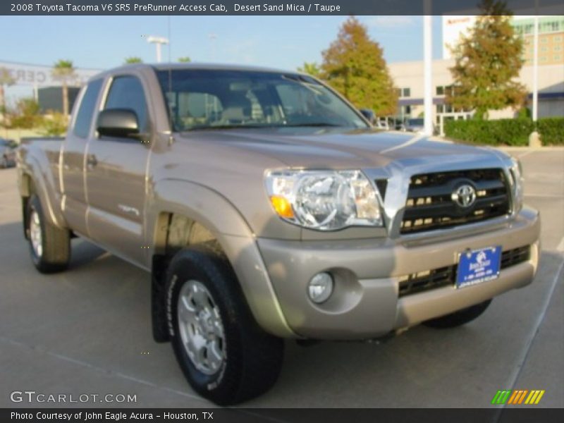 Desert Sand Mica / Taupe 2008 Toyota Tacoma V6 SR5 PreRunner Access Cab
