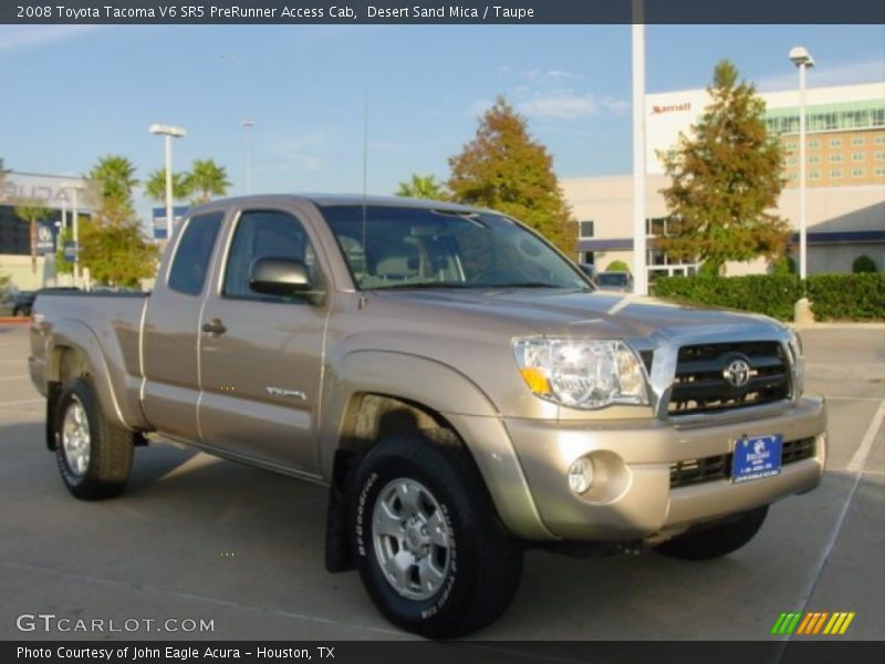Desert Sand Mica / Taupe 2008 Toyota Tacoma V6 SR5 PreRunner Access Cab