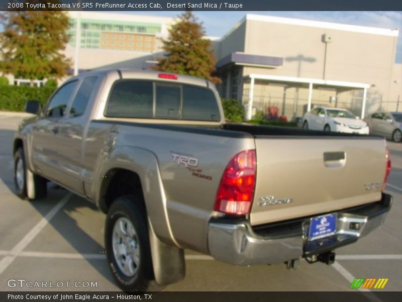 Desert Sand Mica / Taupe 2008 Toyota Tacoma V6 SR5 PreRunner Access Cab