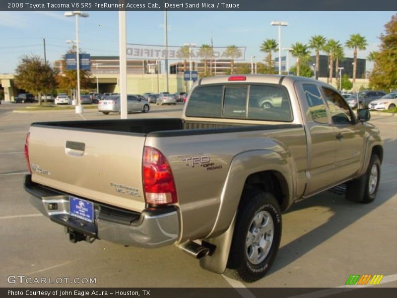 Desert Sand Mica / Taupe 2008 Toyota Tacoma V6 SR5 PreRunner Access Cab