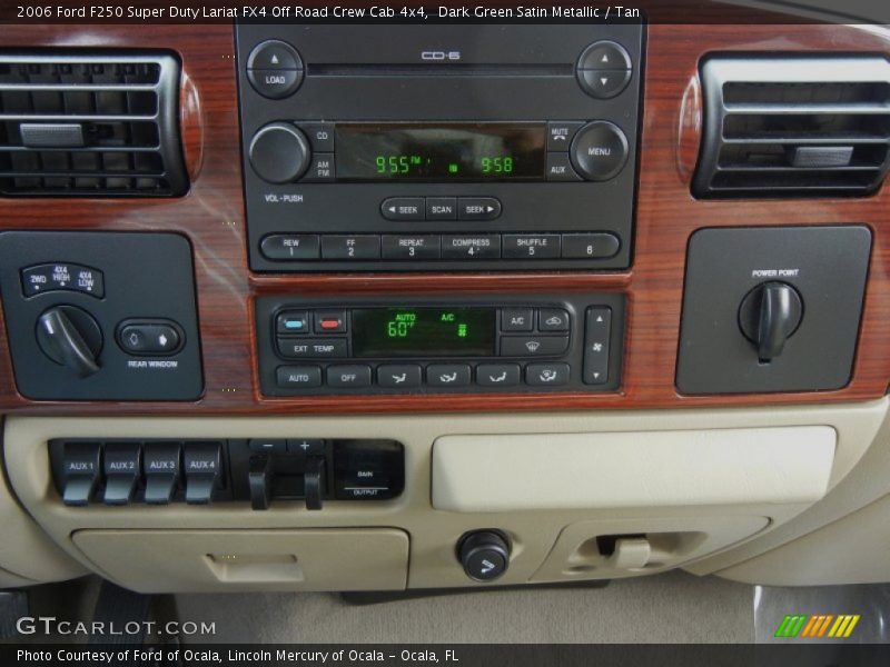 Controls of 2006 F250 Super Duty Lariat FX4 Off Road Crew Cab 4x4