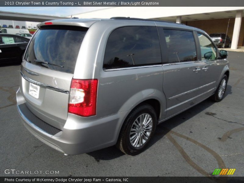 Billet Silver Metallic / Black/Light Graystone 2013 Chrysler Town & Country Touring - L