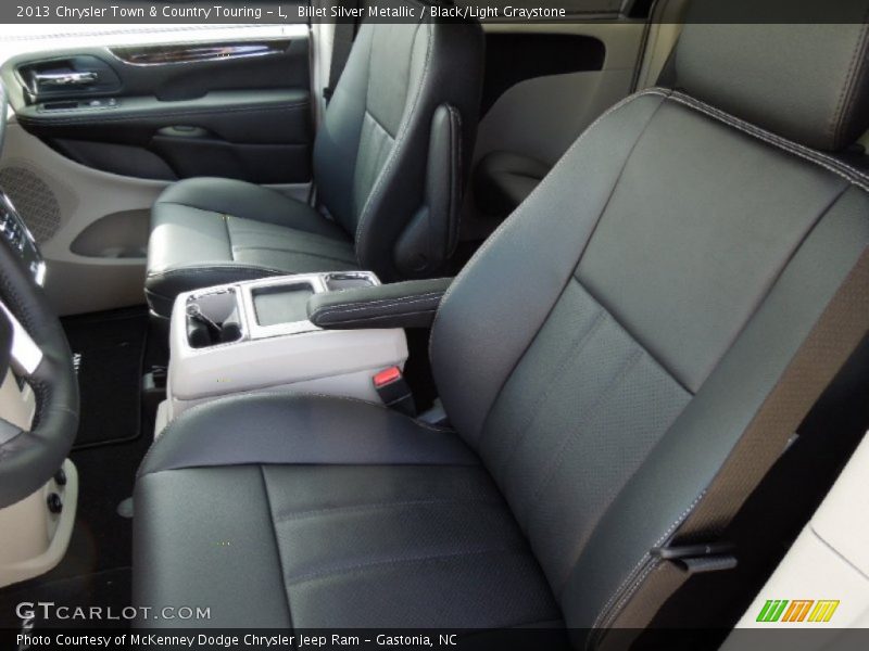 Billet Silver Metallic / Black/Light Graystone 2013 Chrysler Town & Country Touring - L