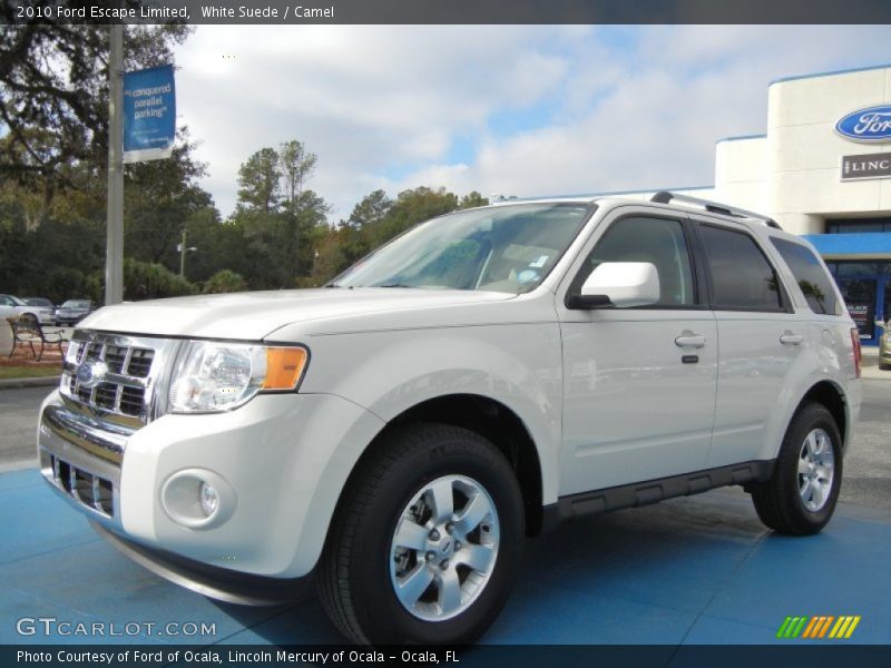White Suede / Camel 2010 Ford Escape Limited