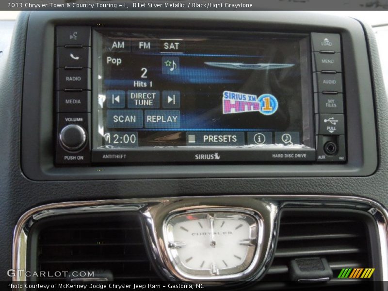 Billet Silver Metallic / Black/Light Graystone 2013 Chrysler Town & Country Touring - L