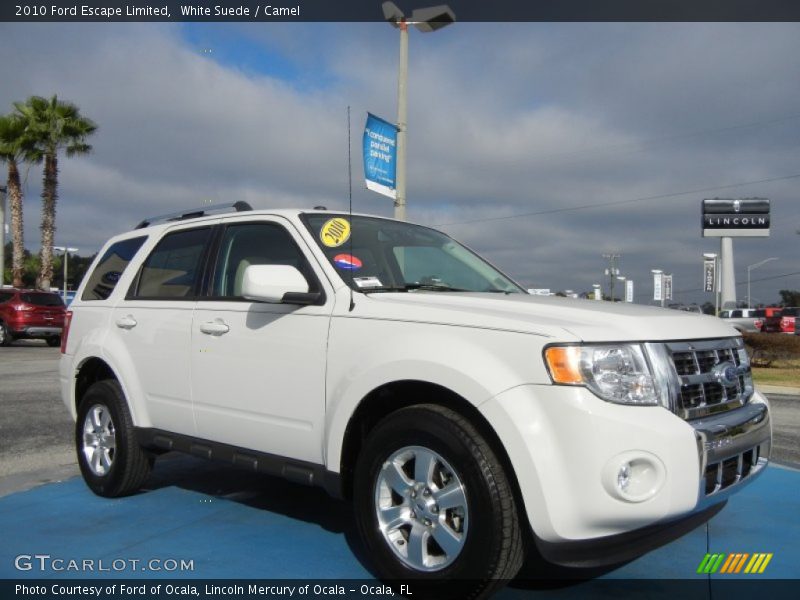 White Suede / Camel 2010 Ford Escape Limited