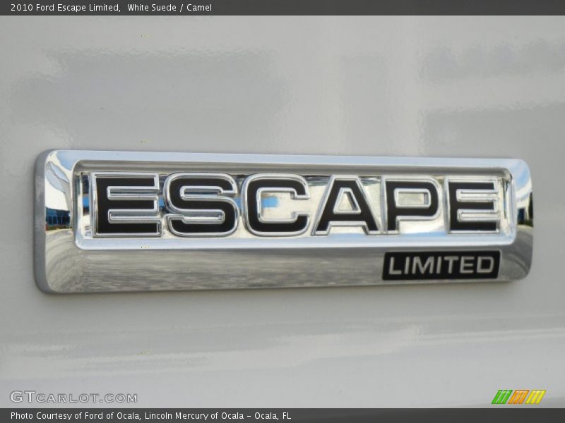 White Suede / Camel 2010 Ford Escape Limited