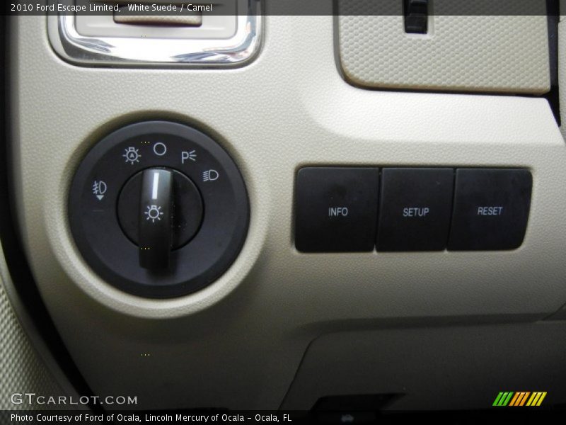 White Suede / Camel 2010 Ford Escape Limited