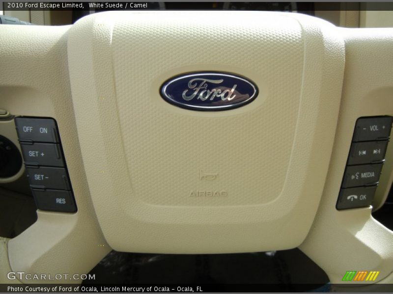 White Suede / Camel 2010 Ford Escape Limited