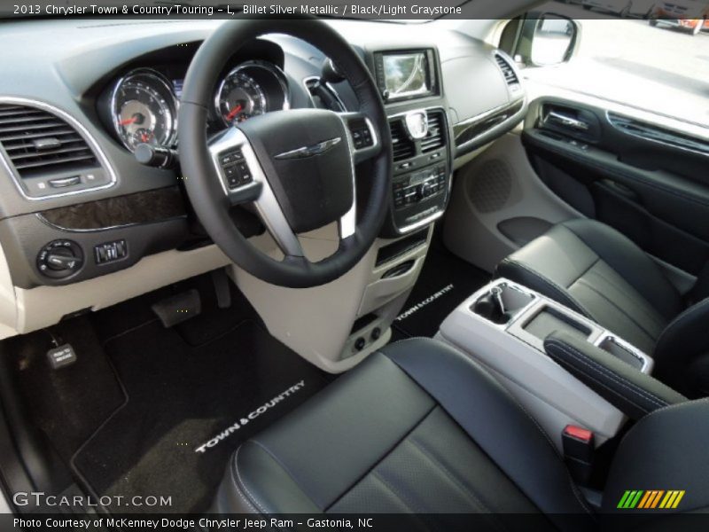 Black/Light Graystone Interior - 2013 Town & Country Touring - L 