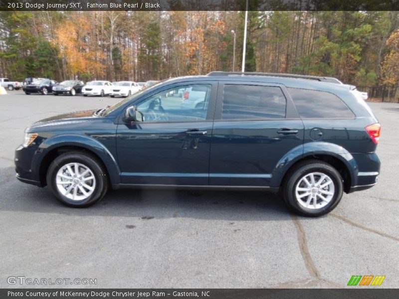 Fathom Blue Pearl / Black 2013 Dodge Journey SXT