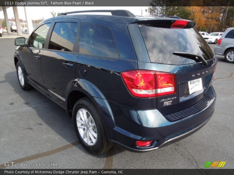 Fathom Blue Pearl / Black 2013 Dodge Journey SXT
