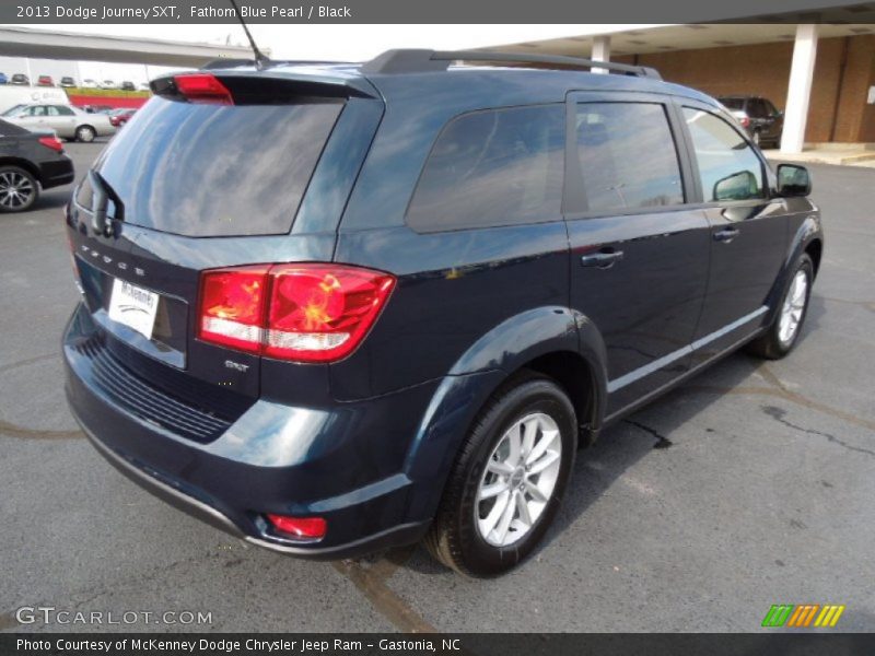 Fathom Blue Pearl / Black 2013 Dodge Journey SXT