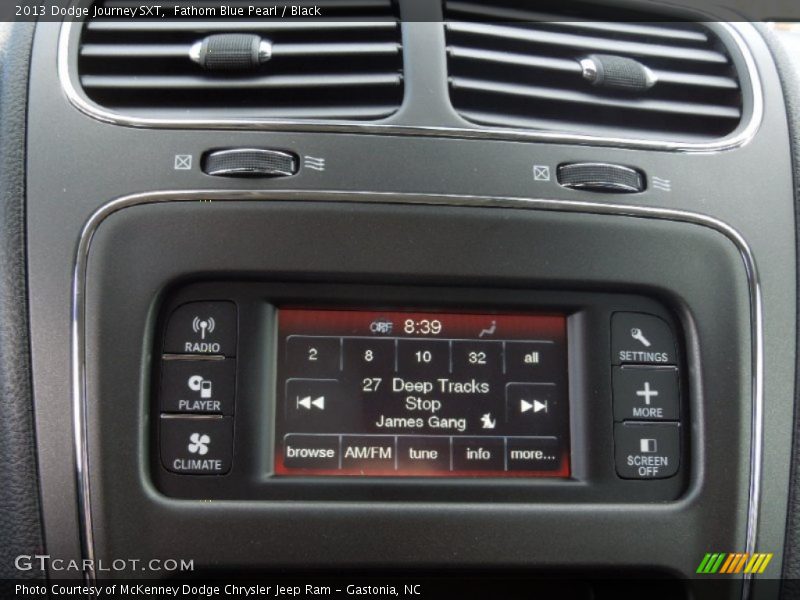 Fathom Blue Pearl / Black 2013 Dodge Journey SXT