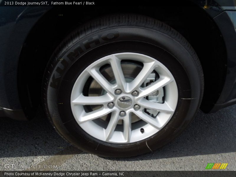 Fathom Blue Pearl / Black 2013 Dodge Journey SXT