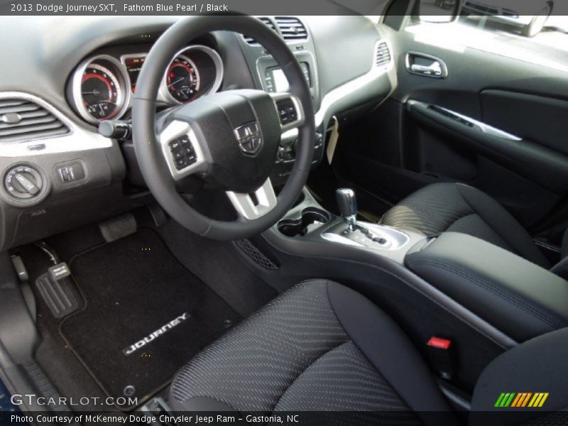 Fathom Blue Pearl / Black 2013 Dodge Journey SXT