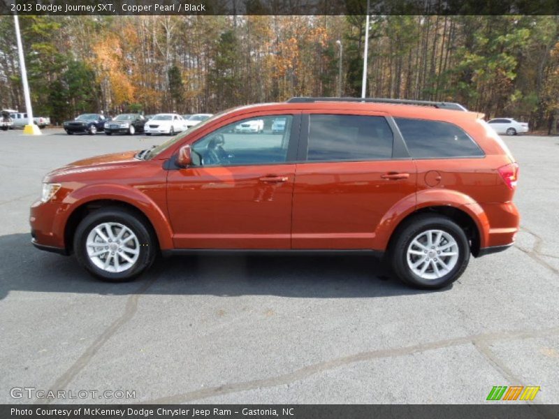 Copper Pearl / Black 2013 Dodge Journey SXT