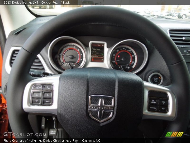 Copper Pearl / Black 2013 Dodge Journey SXT