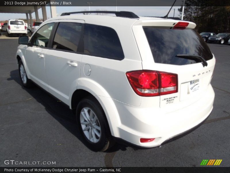 White / Black 2013 Dodge Journey SXT